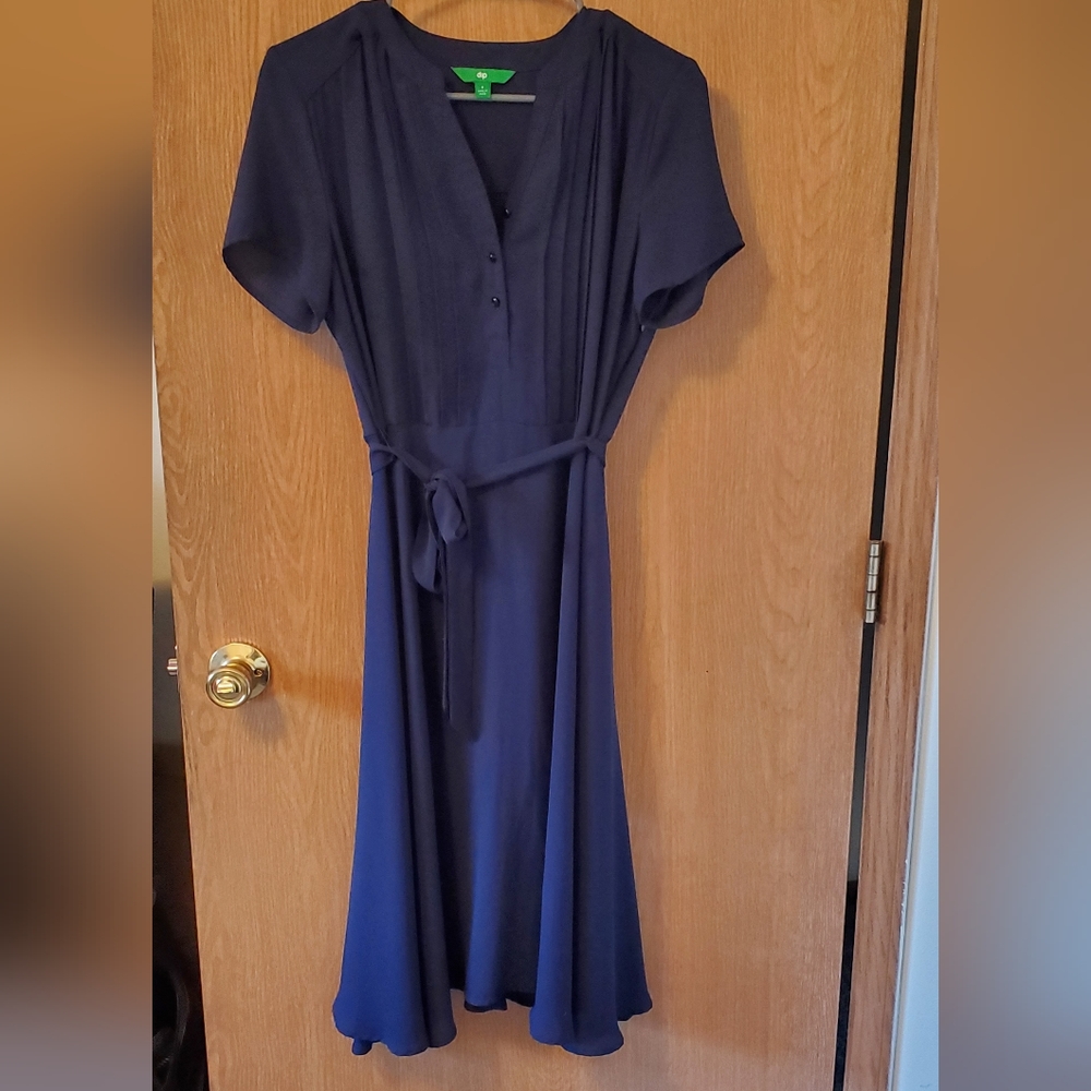 Chiffon shirt dress